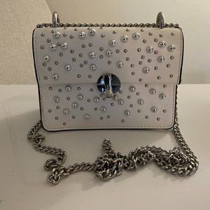 Topshop Betty Ball Stud Faux Leather Crossbody Bag